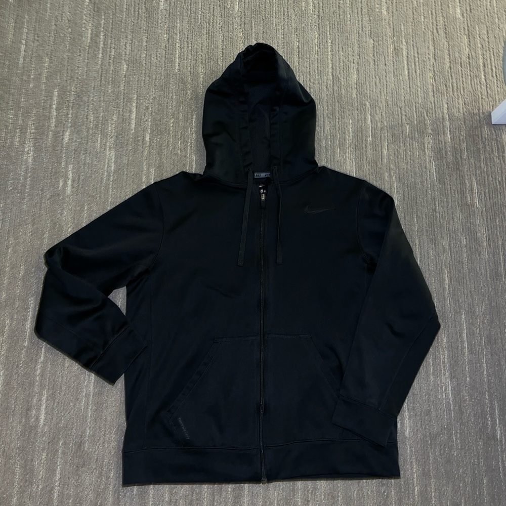 Nike Zip-Up Hoodie (Black, Men’s Large)